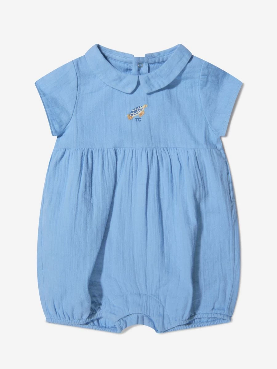 Tartine Et Chocolat Baby Boys Cotton Turtle Romper - Soft & Comfortable One-Piece Outfit