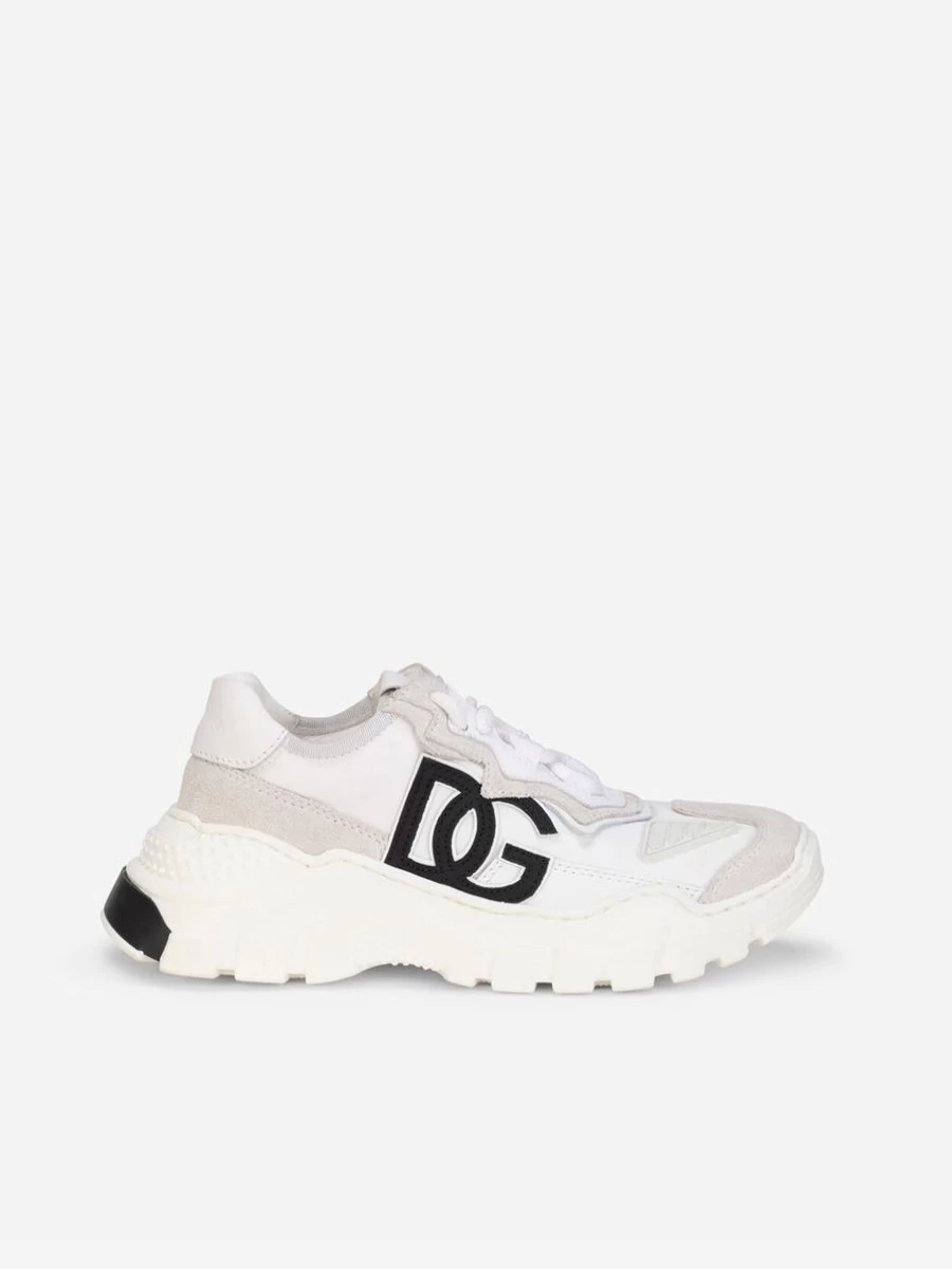 Dolce & Gabbana Kids Teen Girls Chunky Logo Sneakers | Fashionable Trainers for Teens