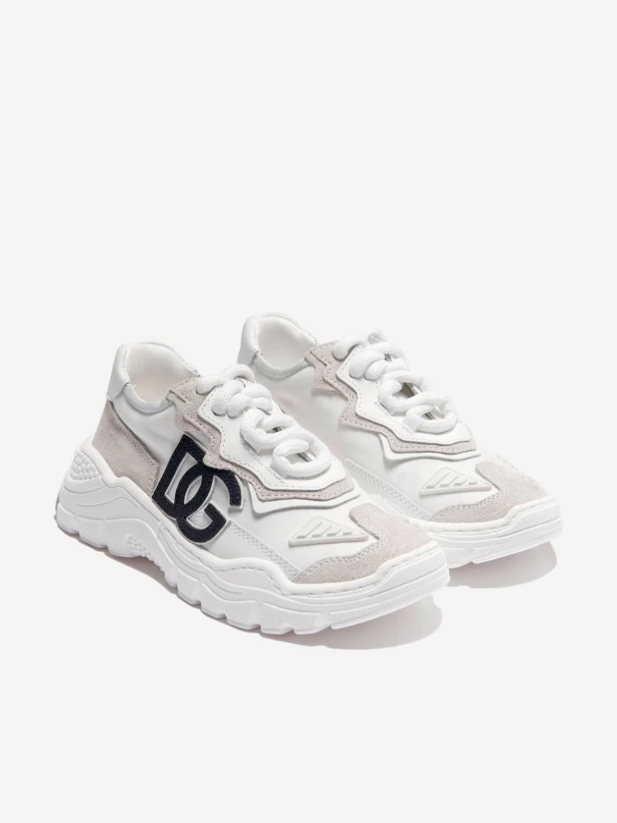 Dolce & Gabbana Kids Teen Girls Chunky Logo Sneakers | Fashionable Trainers for Teens