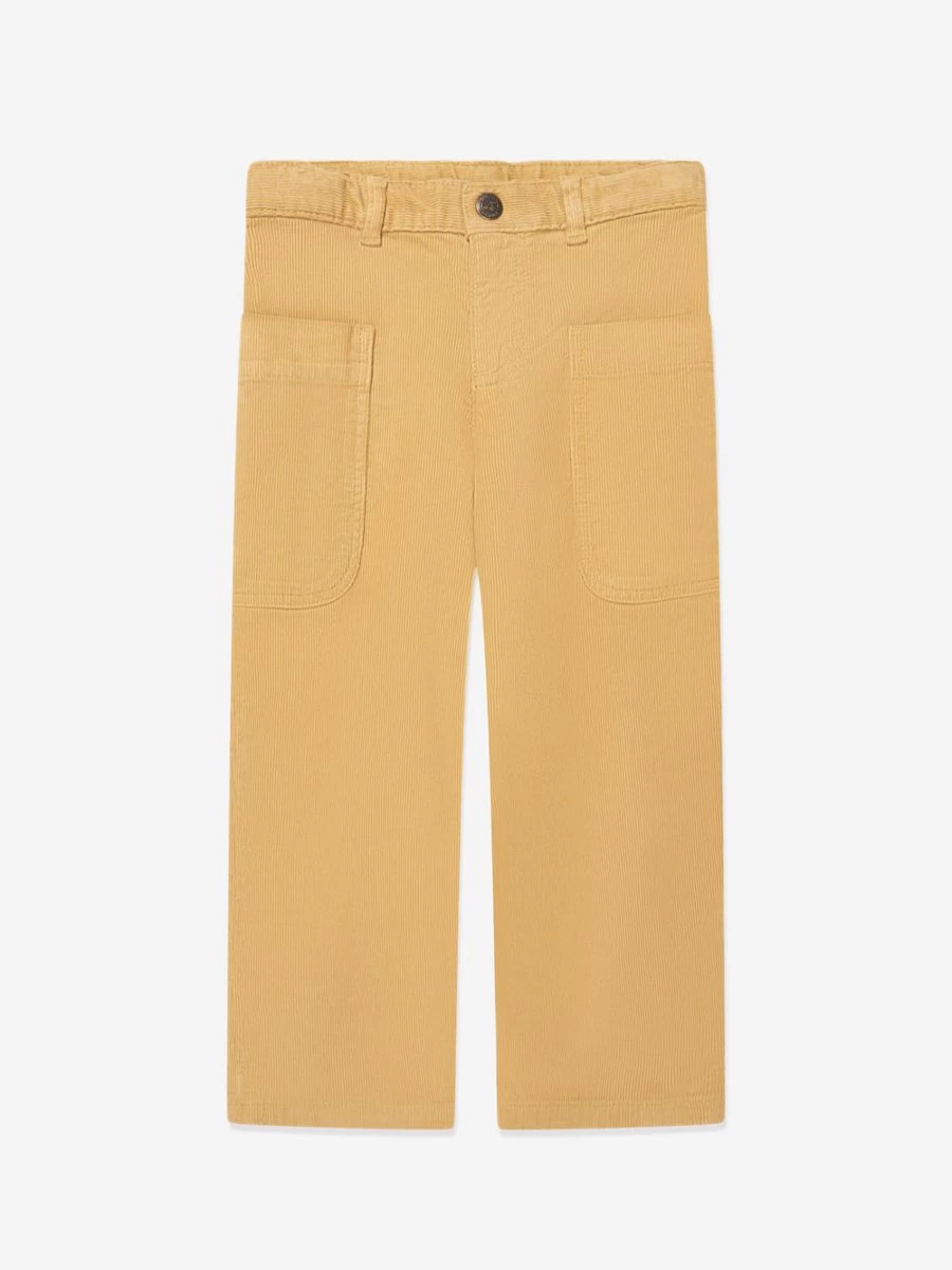 Bonpoint Girls Yellow Looping Trousers for Toddlers and Kids