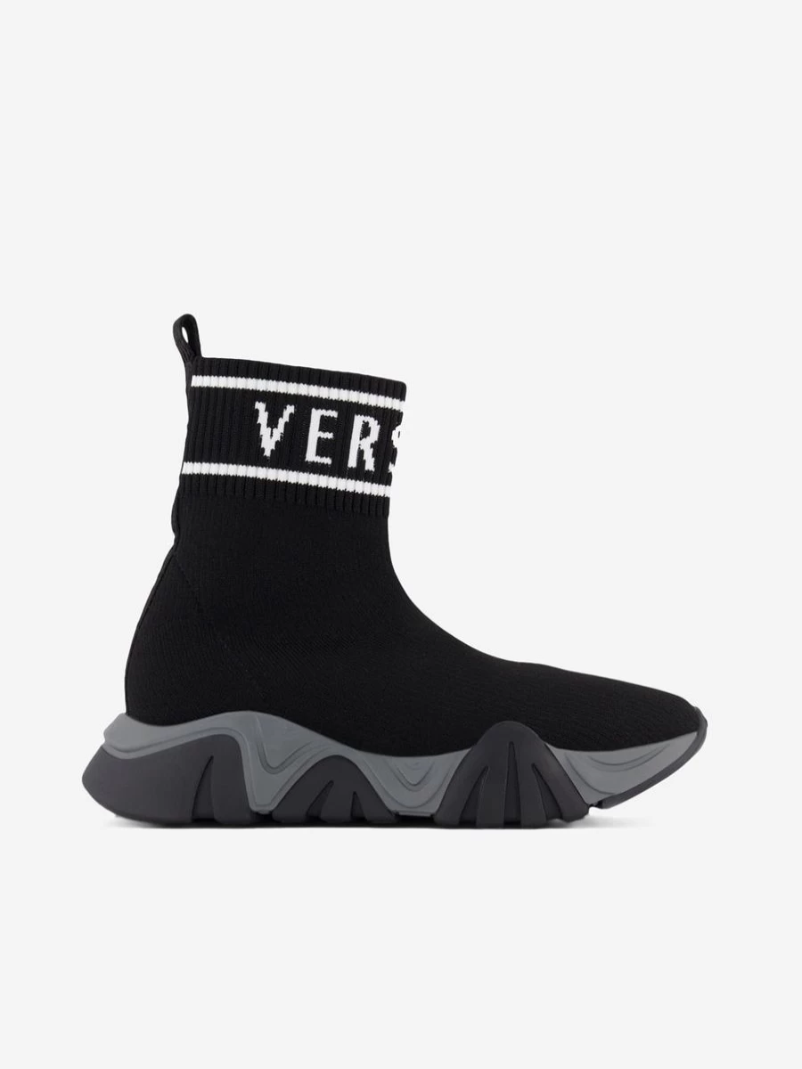 Versace Unisex Teen Logo Sock Trainers | Childsplay Clothing