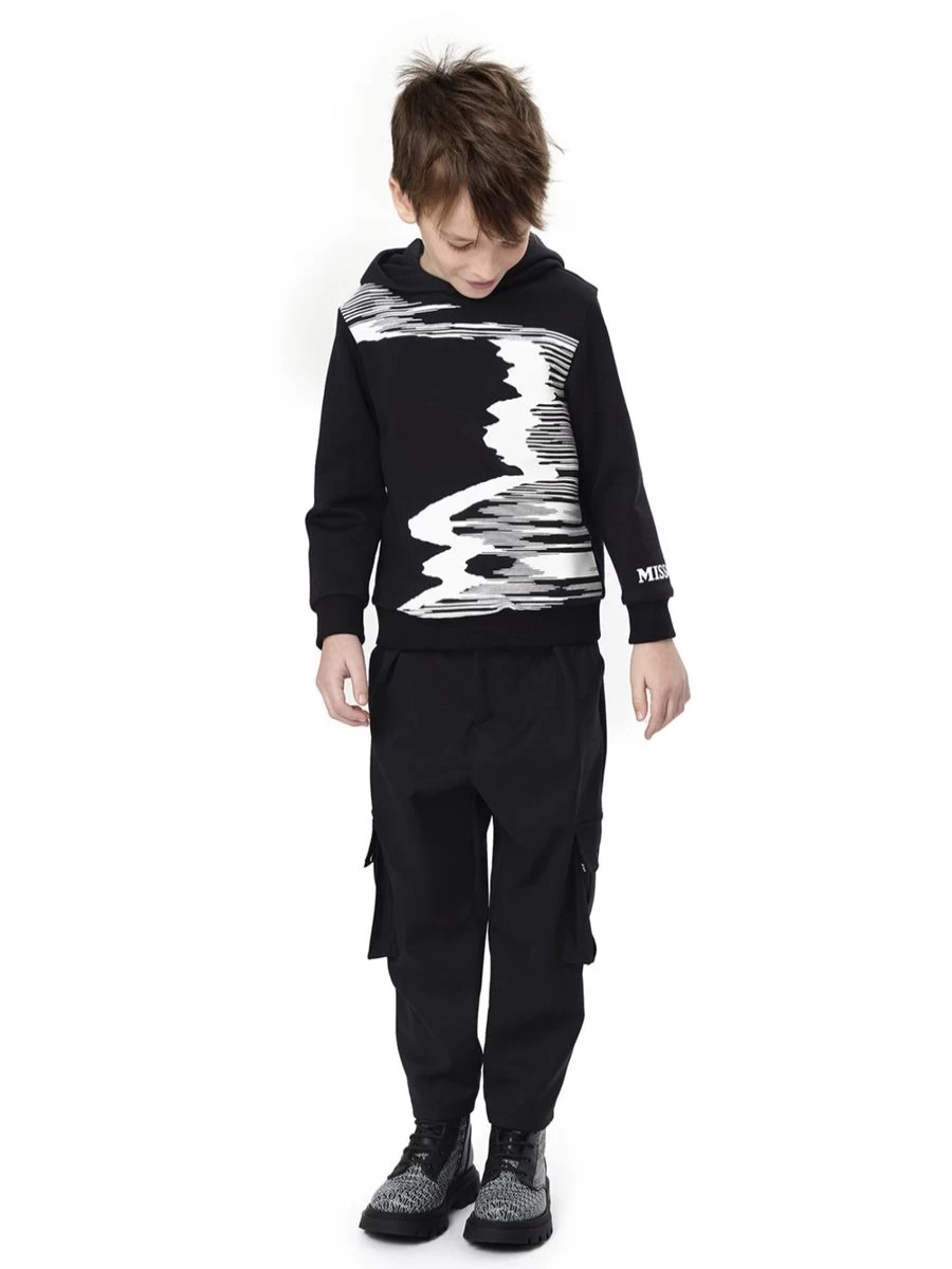Missoni Teen Boys Black Cargo Trousers | Stylish & Comfortable Pants