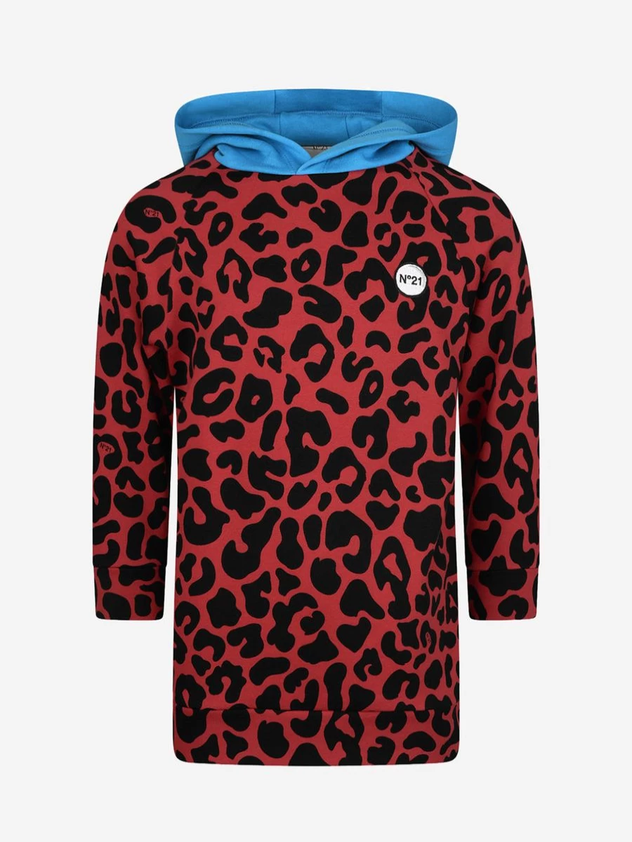 N°21 Girls Hooded Sweater - Stylish & Comfortable Pullover for Kids