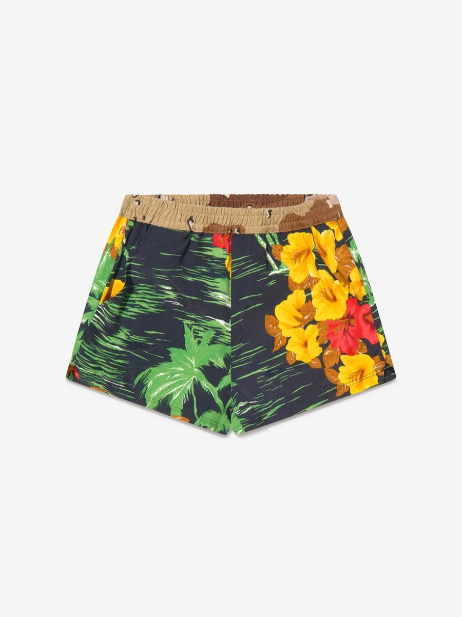 "Myar Boys' Comfortable Cotton Hawaiian Print Summer Shorts for Kids"