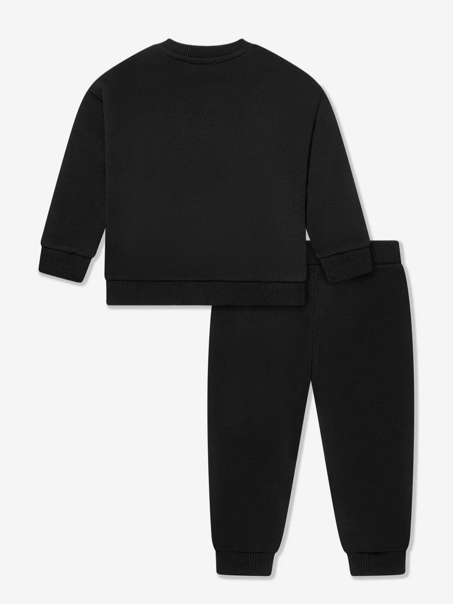 Moschino Kids Baby Boys Black Milano Logo Tracksuit