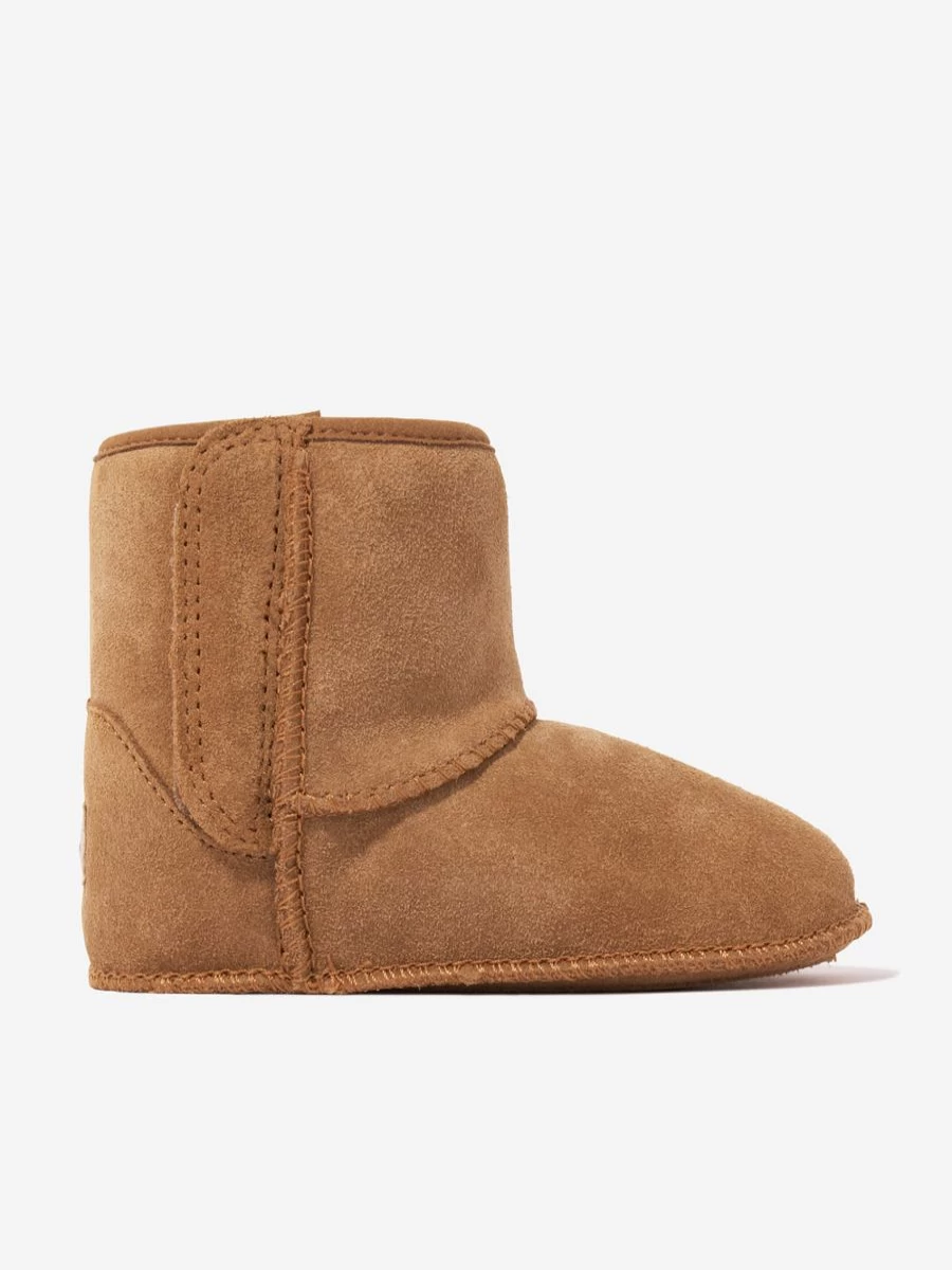 UGG Boys' Brown Classic Baby Booties | Warm & Comfortable Infant Footwear