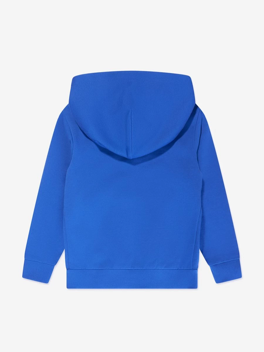 Dolce & Gabbana Kids Boys Navy Logo Zip Up Hoodie Jacket