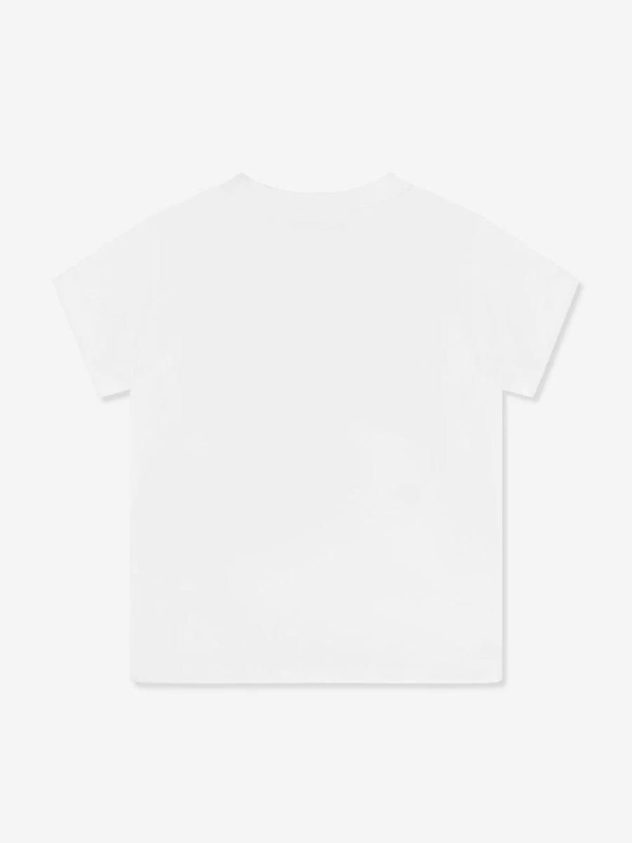 Moschino Kids Boys White Teddy Bear Logo T-Shirt
