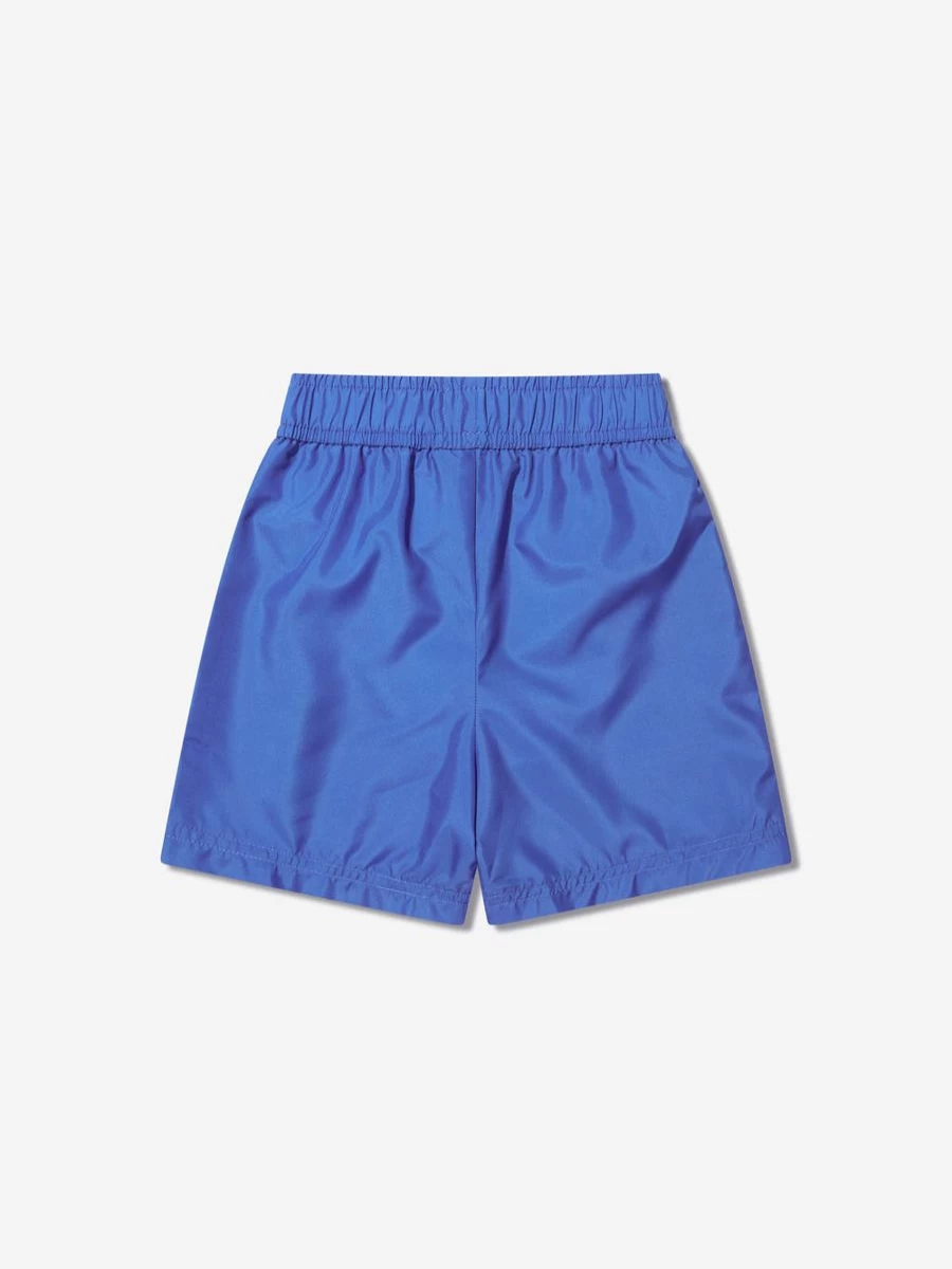 Moschino Kids Boys' Blue Teddy Bear Logo Swim Shorts for Summer Beachwear