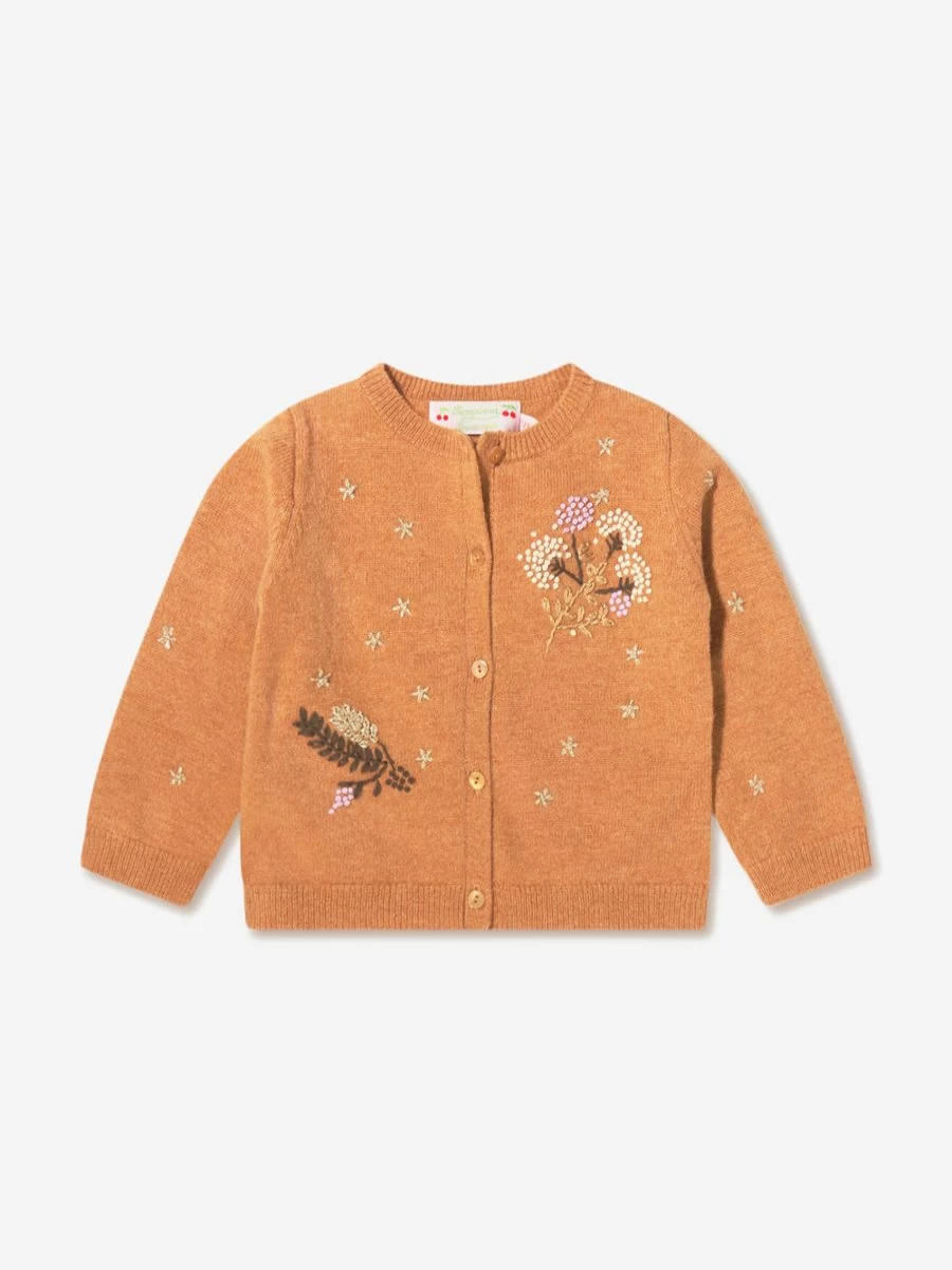 Bonpoint Baby Girls Embroidered Cardigan - Luxury Knitwear for Toddlers & Kids