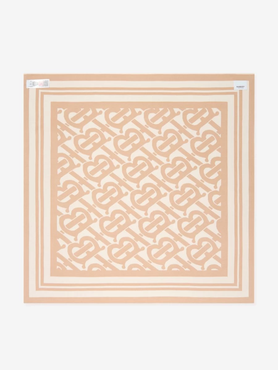 Burberry Kids Beige Unisex Baby Blanket - Soft Icon Design for Infants