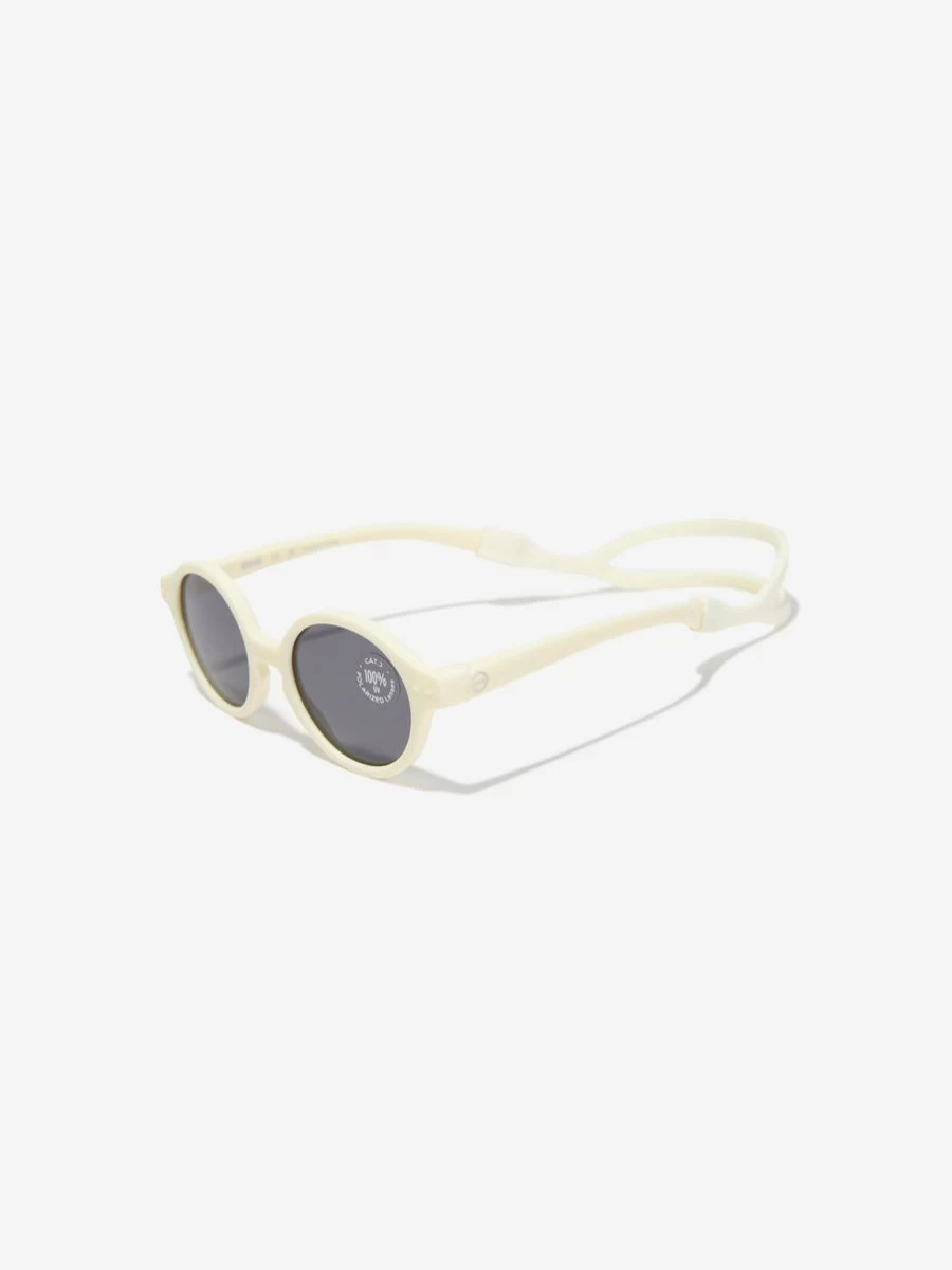 Izipizi Girls' Mini Iconic White Sunglasses for Kids