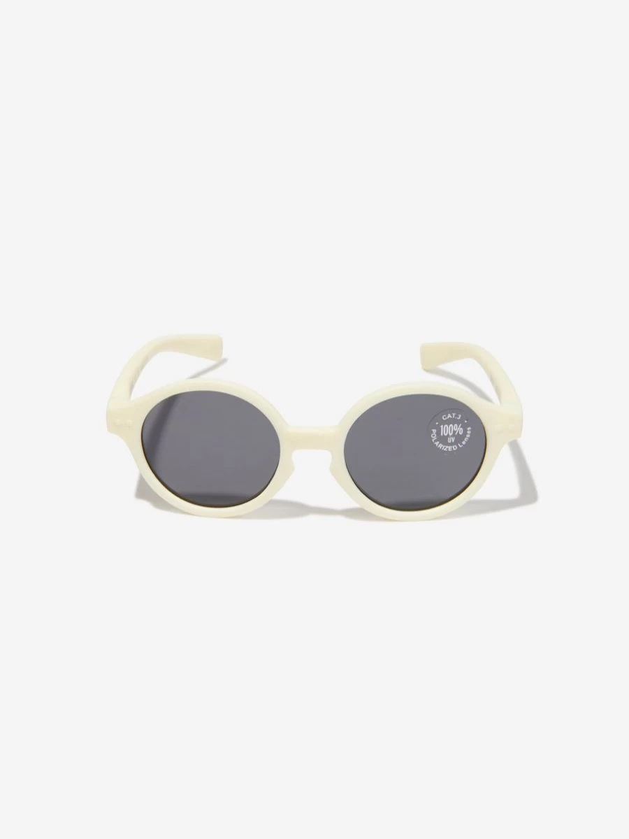 Izipizi Girls' Mini Iconic White Sunglasses for Kids