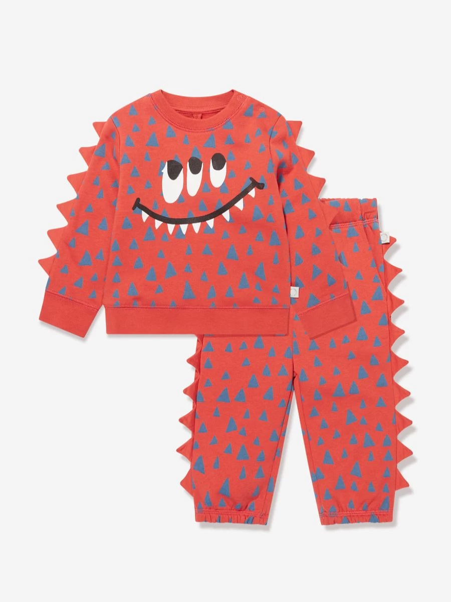 Stella McCartney Kids Baby Boys Red Monster Print Tracksuit