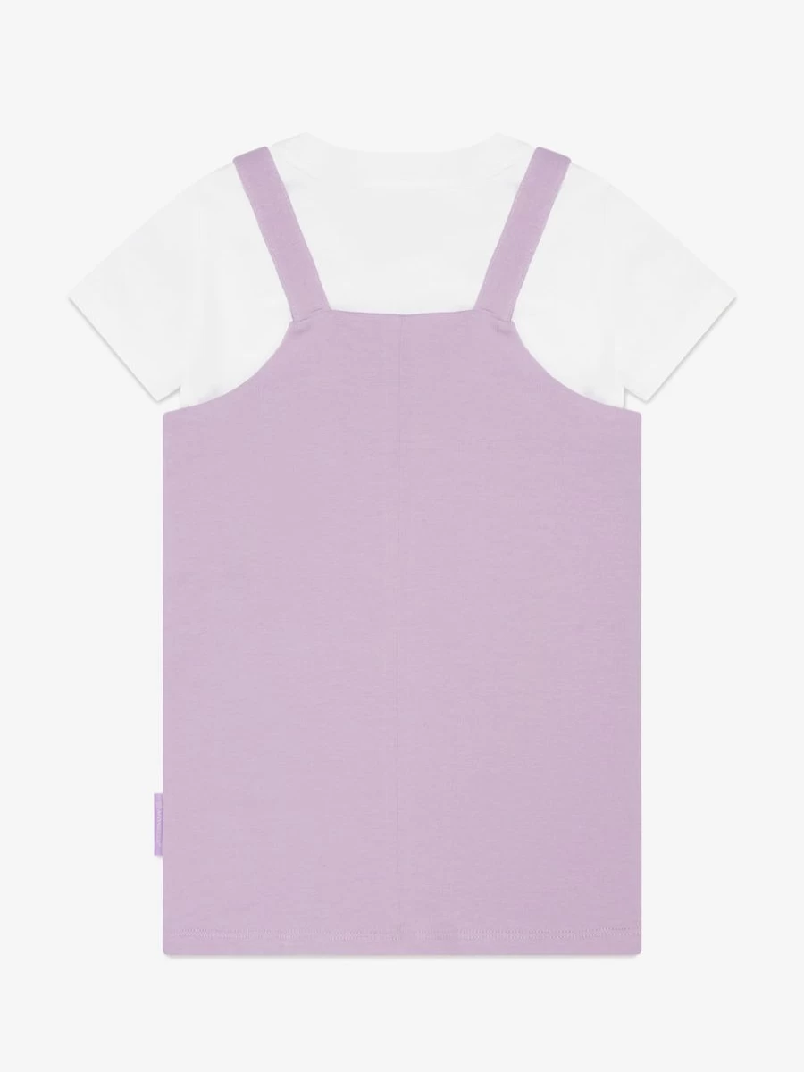 Moncler Enfant Baby Girls Lilac T-Shirt & Dress Set - Soft Cotton Outfit