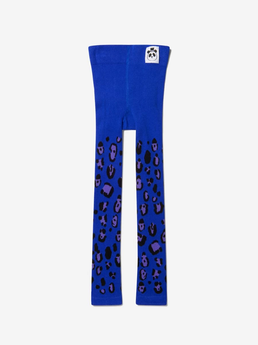 Mini Rodini Girls Organic Cotton Leopard Print Leggings - 2 Pack
