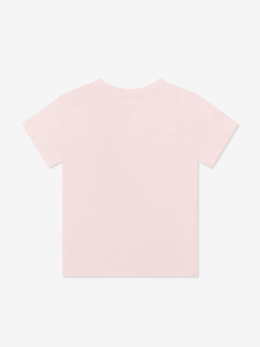 Stella McCartney Kids Teen Girls Pink Logo Print T-Shirt