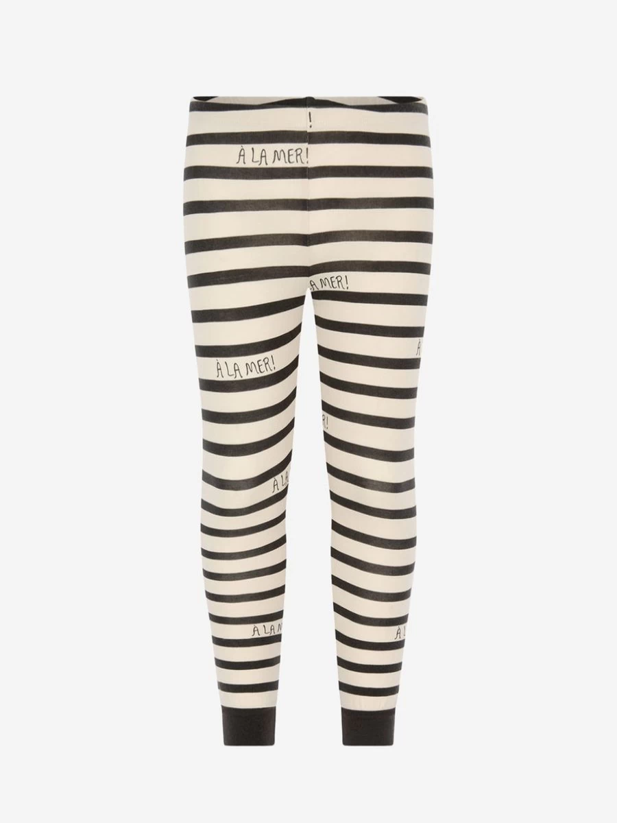 Mini Rodini Striped Cotton Leggings for Girls - Comfortable Kids Play Pants