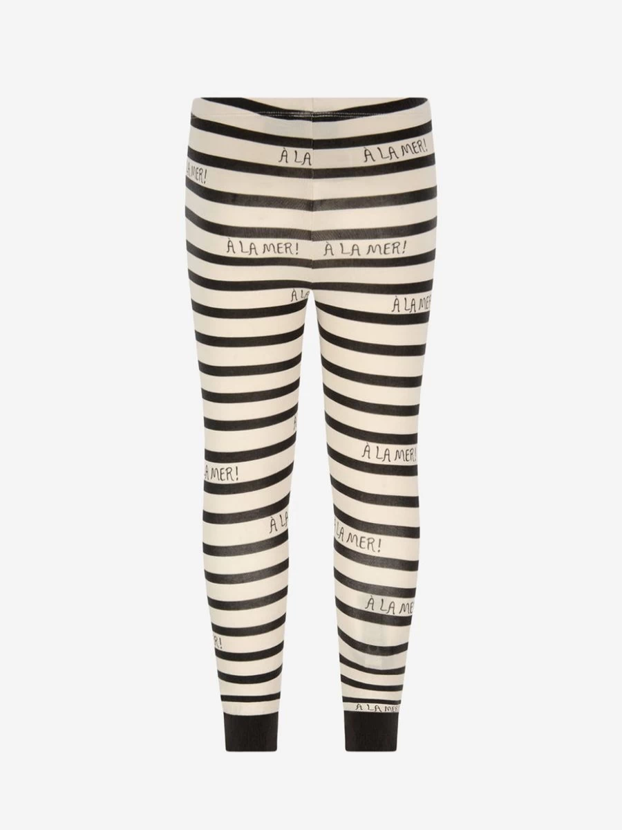 Mini Rodini Striped Cotton Leggings for Girls - Comfortable Kids Play Pants