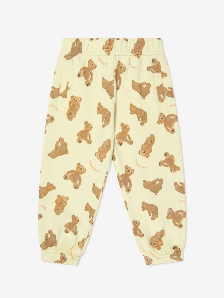 Palm Angels Baby Bears Print Yellow Joggers AOP Collection
