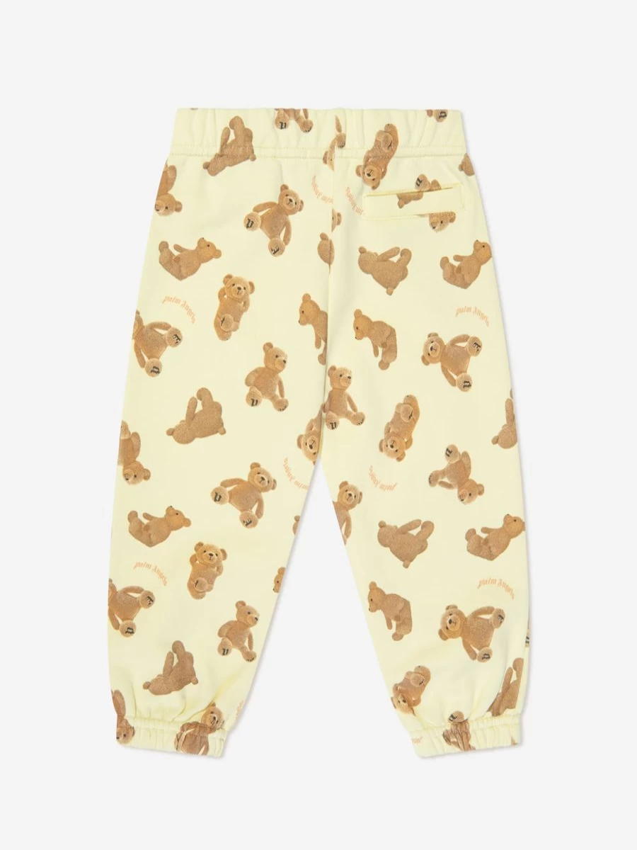 Palm Angels Baby Bears Print Yellow Joggers AOP Collection
