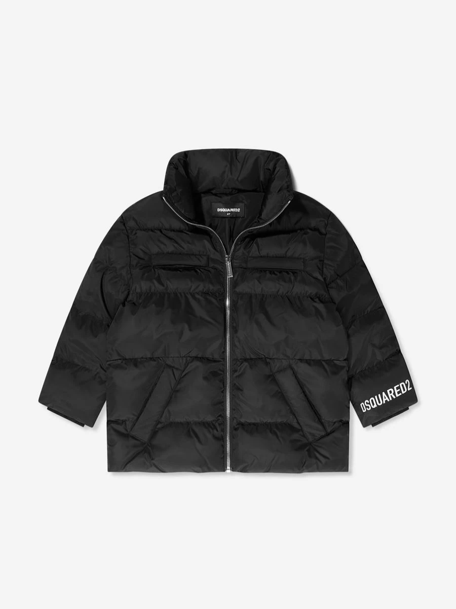 Dsquared2 Kids Girls Logo Puffer Jacket | Winter Coat for Girls | Childsplay Clothing