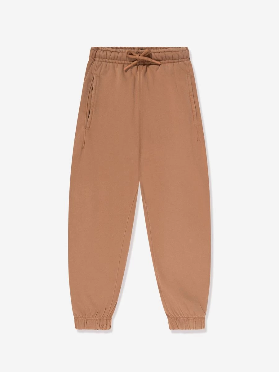 MSGM Boys' Beige Branded Joggers for Kids
