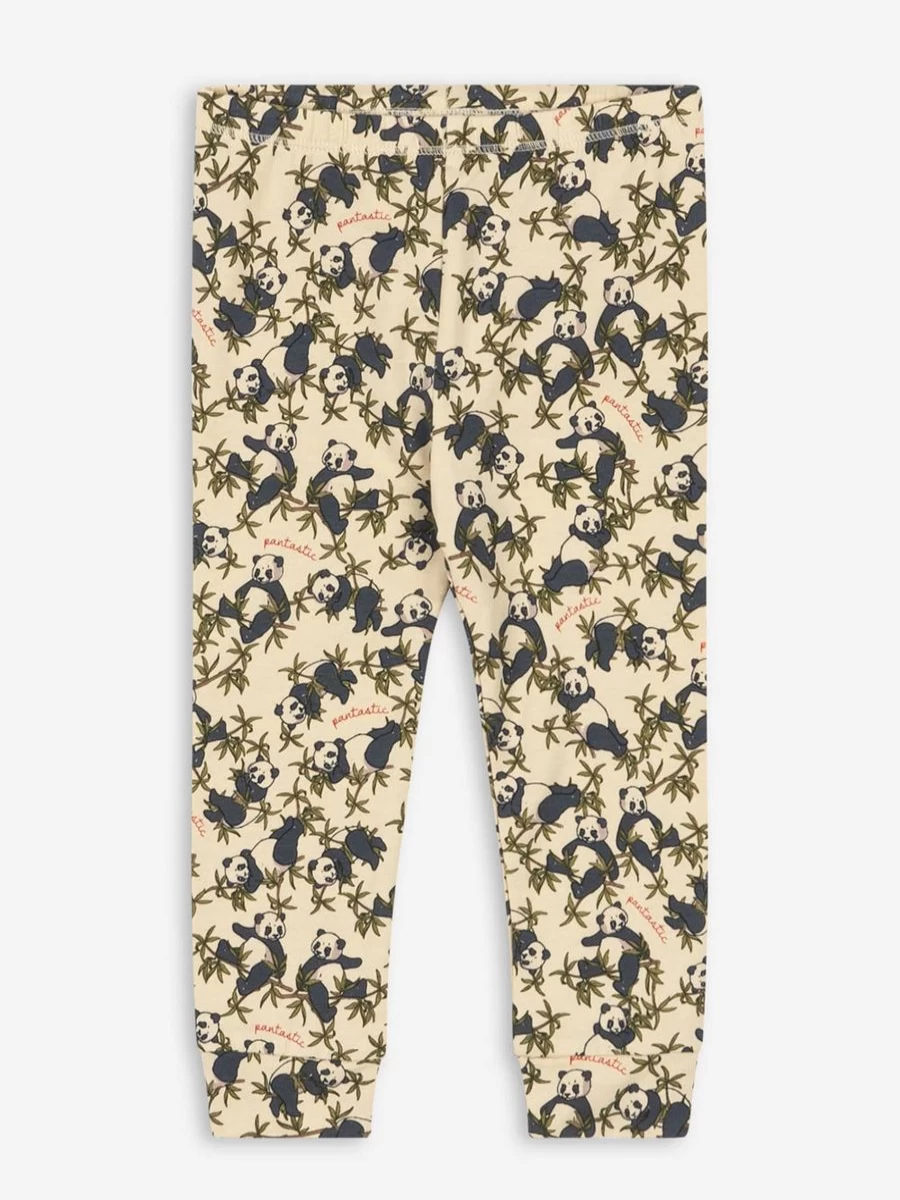 Konges Slojd Girls' Multicolored Baby Panda Print Pants
