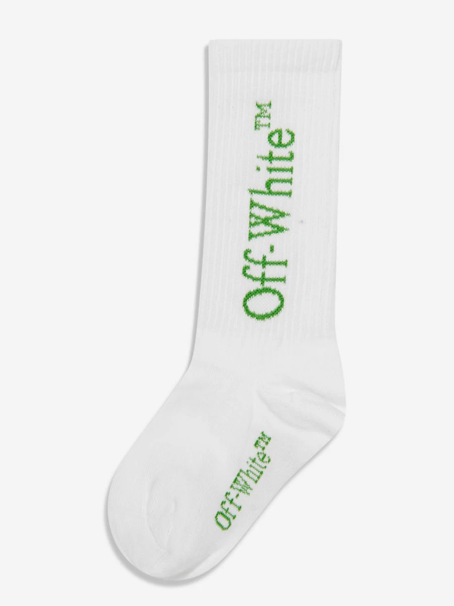 Off-White Girls' Arrow Print White Socks for Kids