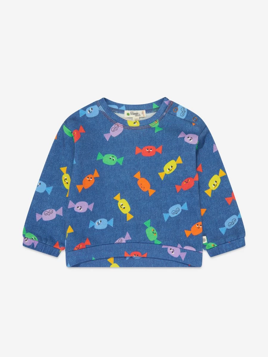 The Bonnie Mob Boys' Blue Sweetie Sweatshirt - Kids Casual Pullover Hoodie