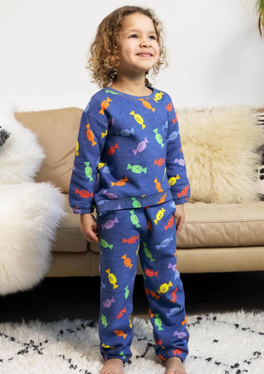 The Bonnie Mob Boys' Blue Sweetie Sweatshirt - Kids Casual Pullover Hoodie