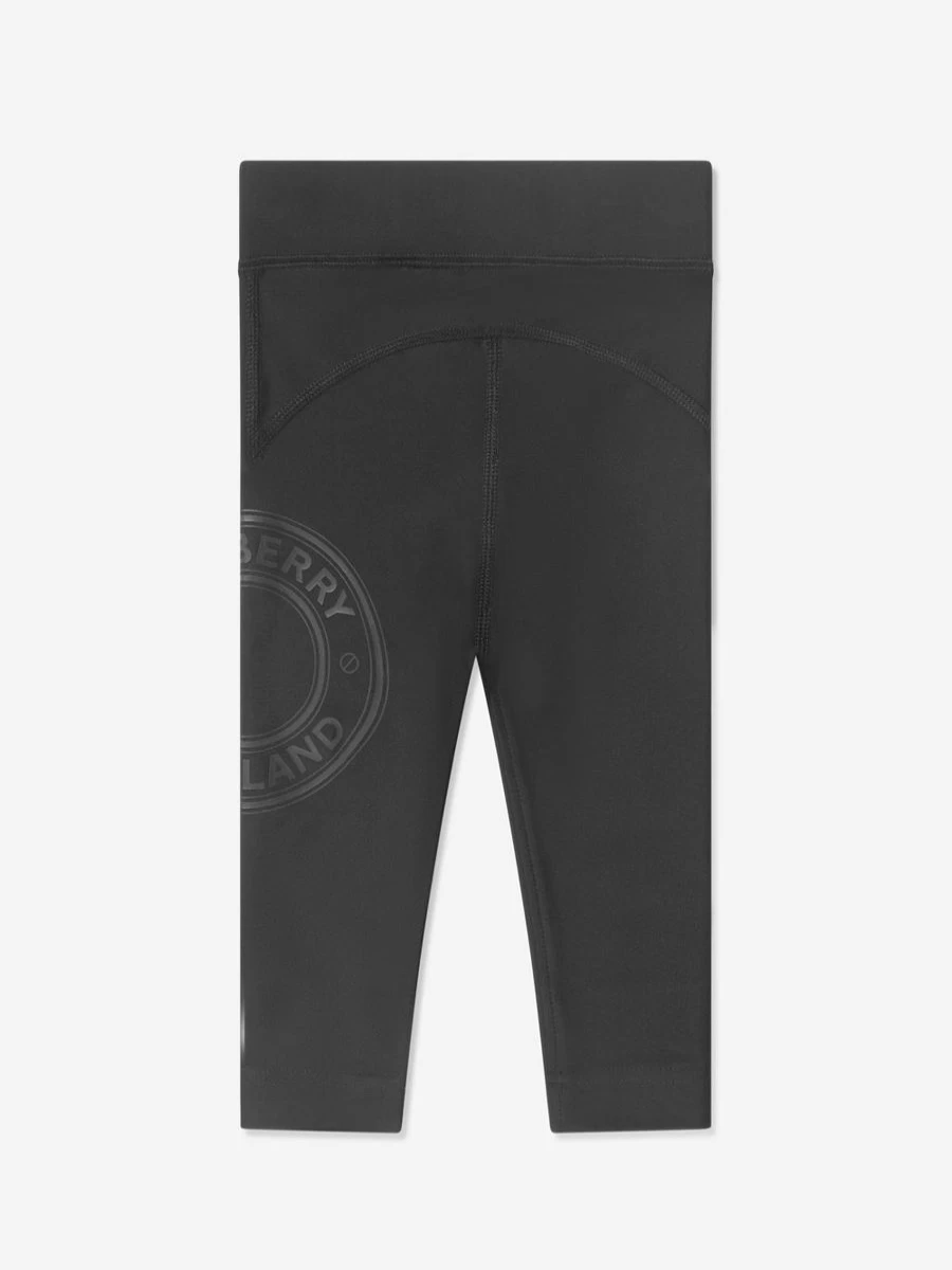 Burberry Kids Baby Girls Black Mini Gina Roundel Leggings | Toddler Fashion