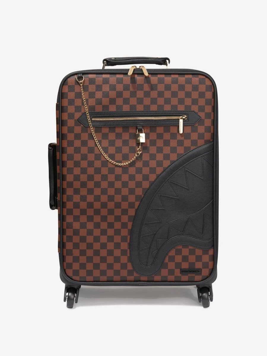 Sprayground Girls' Henny Sip Lock Soft Luggage for Kids in Brown
