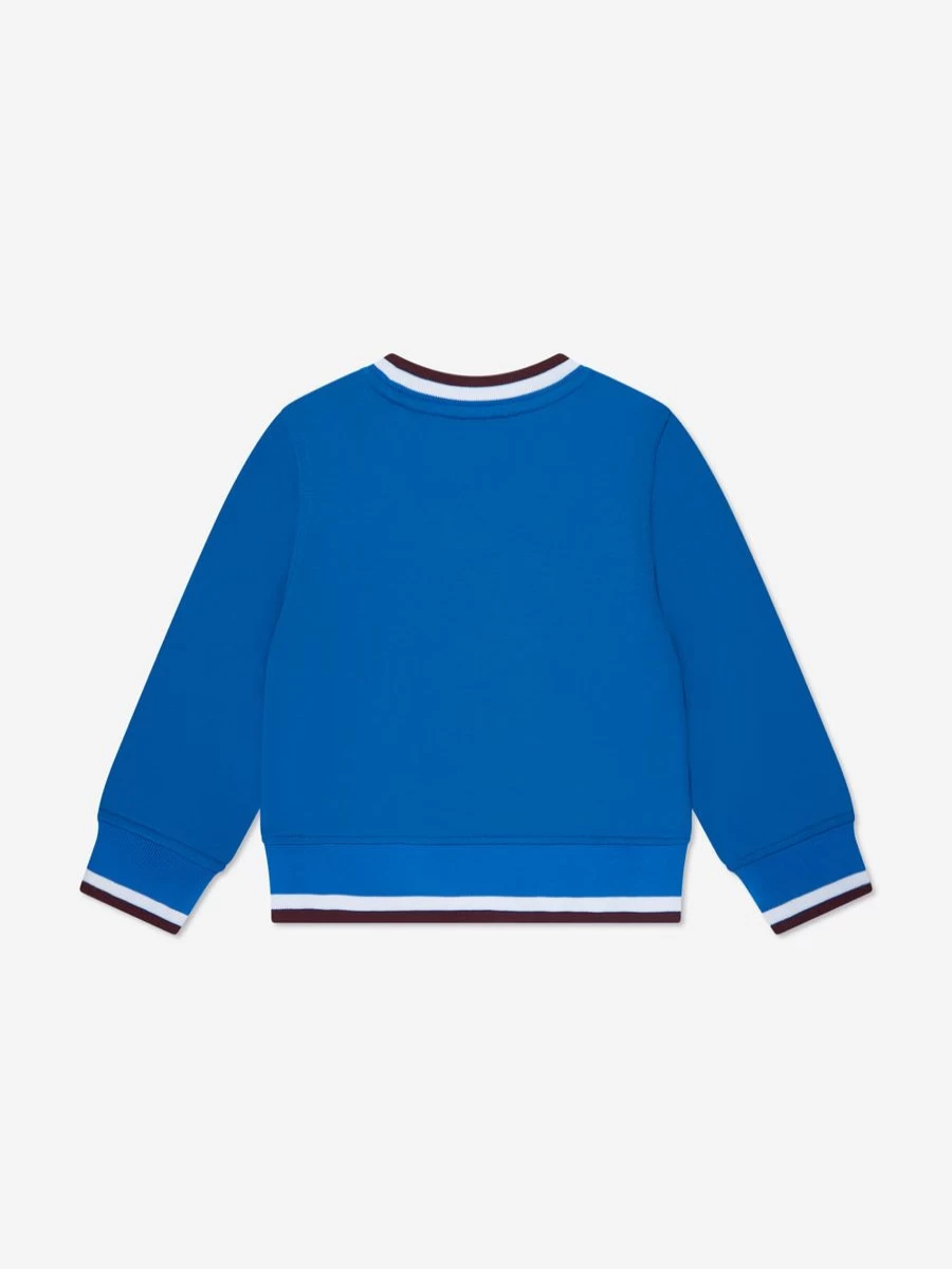 Burberry Kids Baby Boys Blue Mini College Sweatshirt