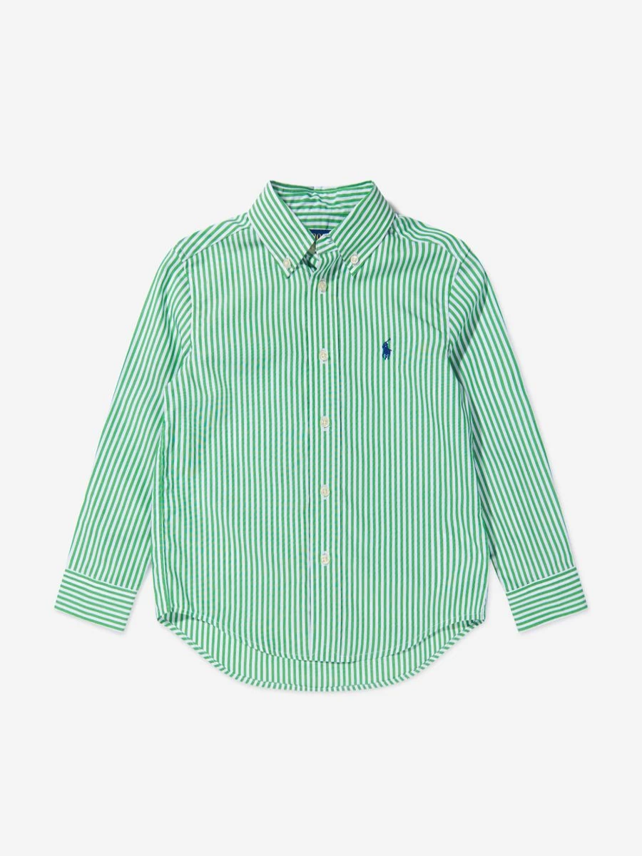 Ralph Lauren Kids Boys' Athletic Green Sports Shirt - Breathable Active Tee for Youth
