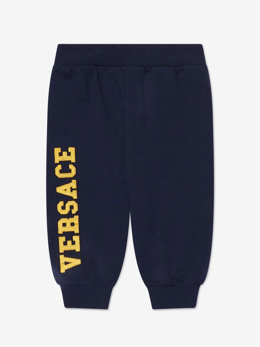 Versace Baby Boys Navy Logo Joggers Pants
