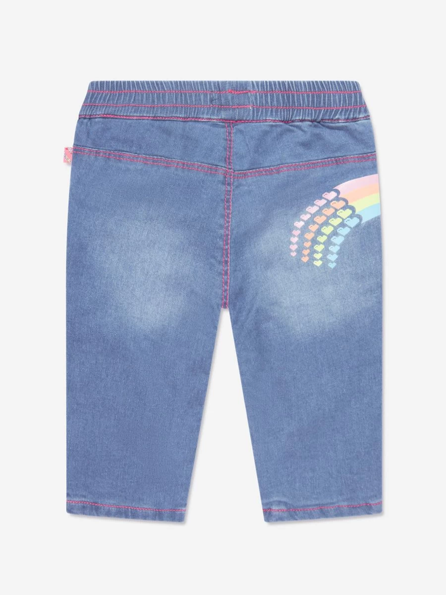 Billieblush Baby Girls Blue Pull On Jeans - Soft Comfort Stretch Denim Pants