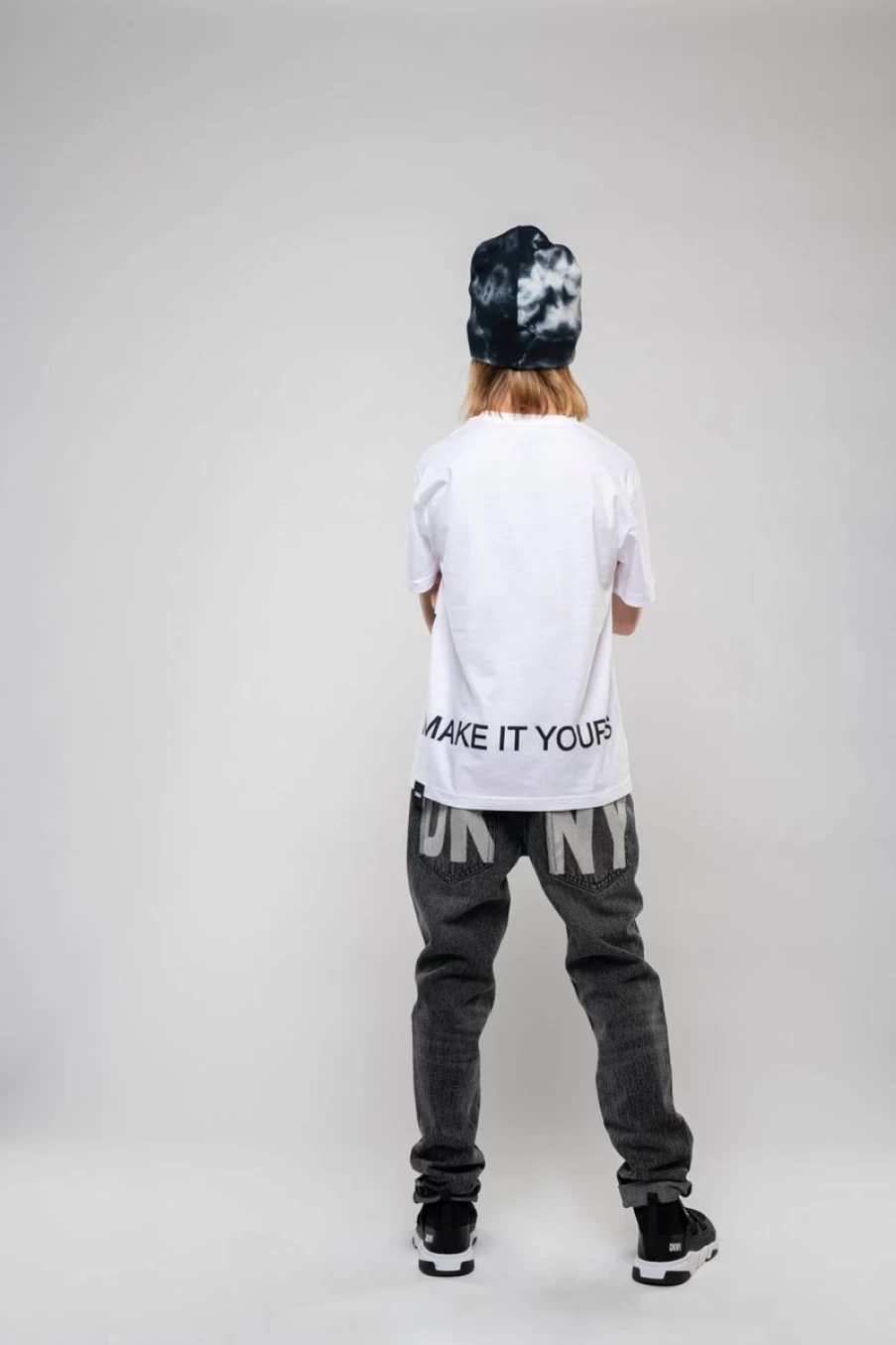 DKNY Girls' Grey Denim Jeans for Kids - Stylish & Comfortable