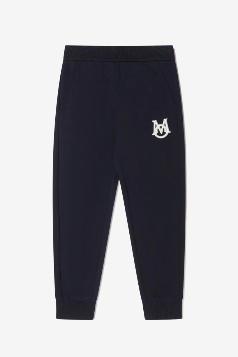 Moncler Enfant Boys Navy Logo Joggers - Comfortable Casual Pants for Kids