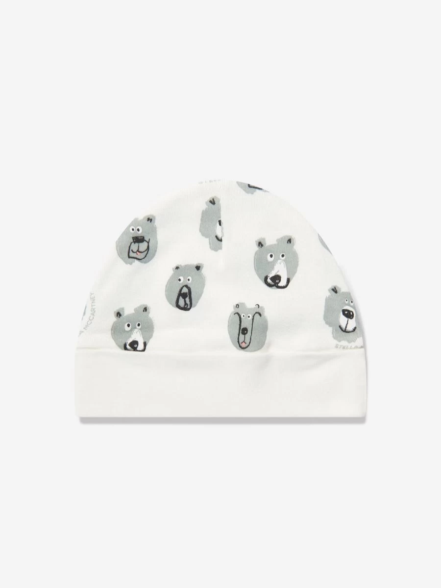 Stella McCartney Kids Ivory Bear Print Babygrow Set for Boys