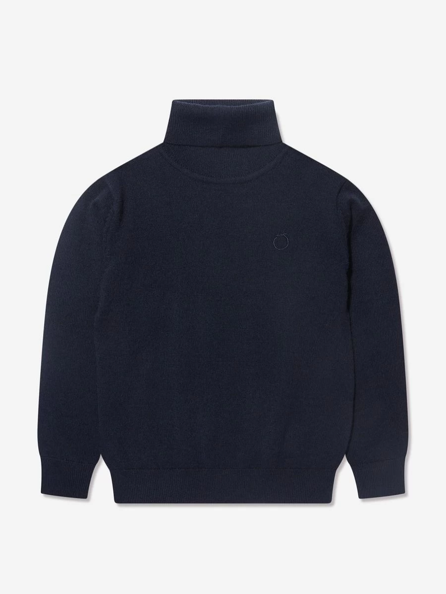 Trussardi Teen Boys Navy Kurah Sweater - Classic Knit Pullover for Teens
