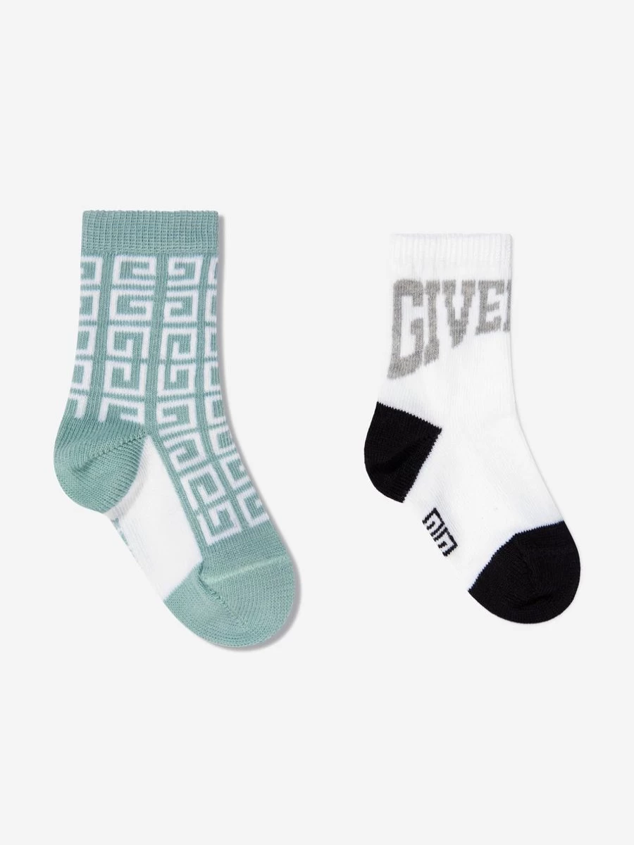 Givenchy Baby Boys' 2-Pack White Socks Set for Newborns & Infants
