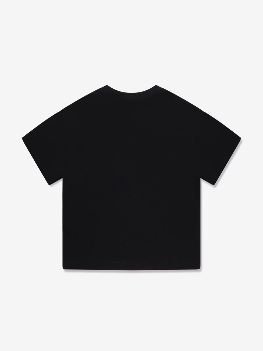 Fendi Kids Girls Black Logo T-Shirt | Stylish Graphic Tee for Girls