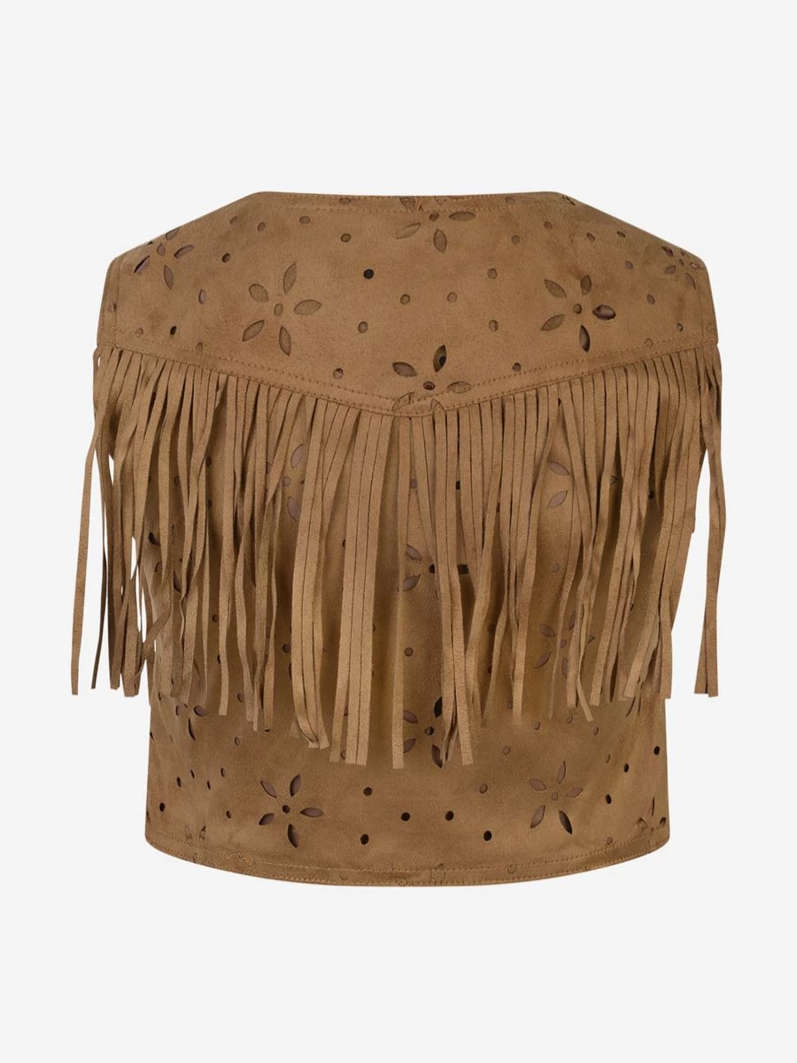 "Relish Girls Suede Feel Waistcoat – Stylish & Comfortable Waistcoat for Girls"