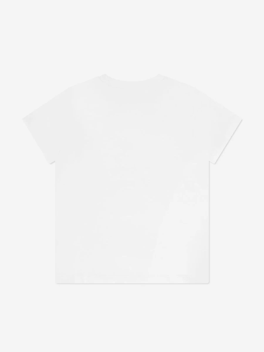 Moschino Kids Boys White Teddy Bear Logo T-Shirt