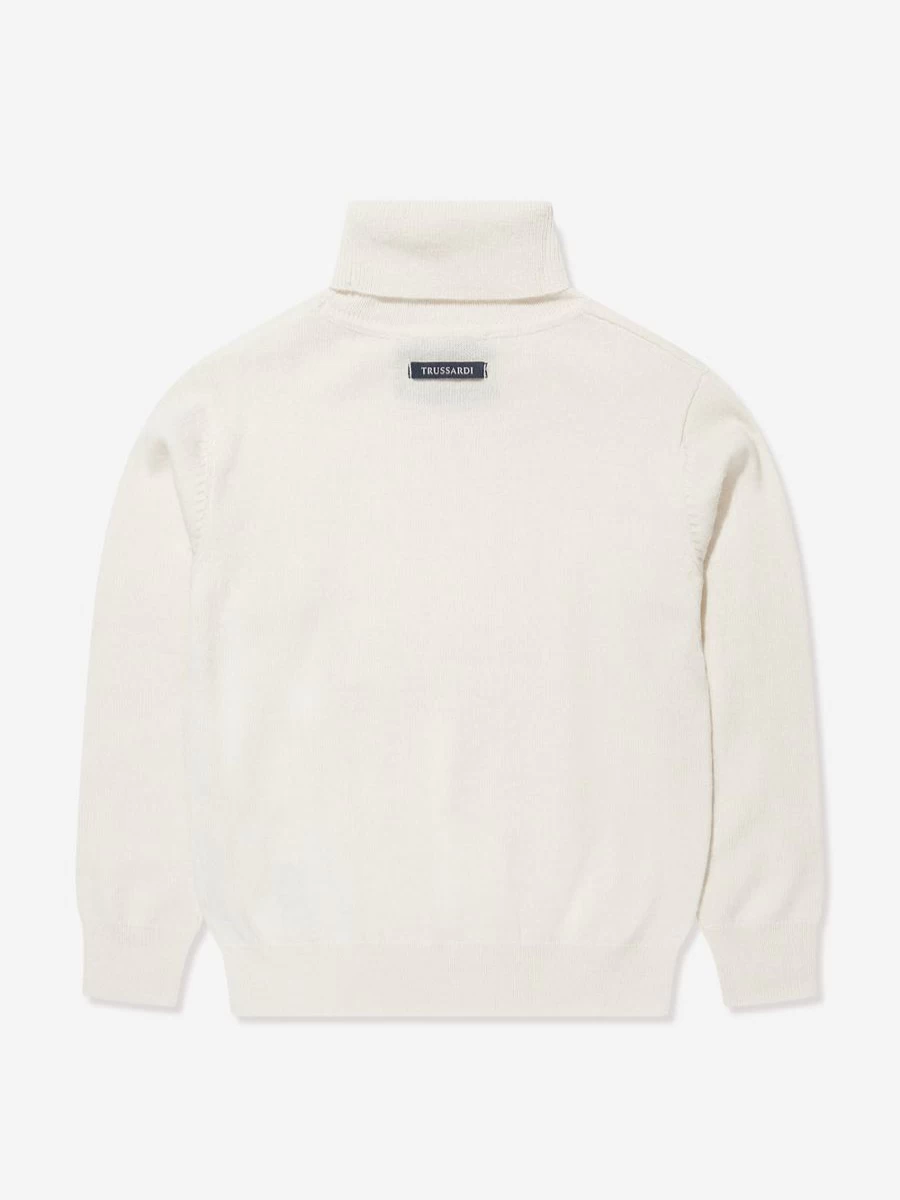 Trussardi Teen Boys Ivory Kurah Sweater