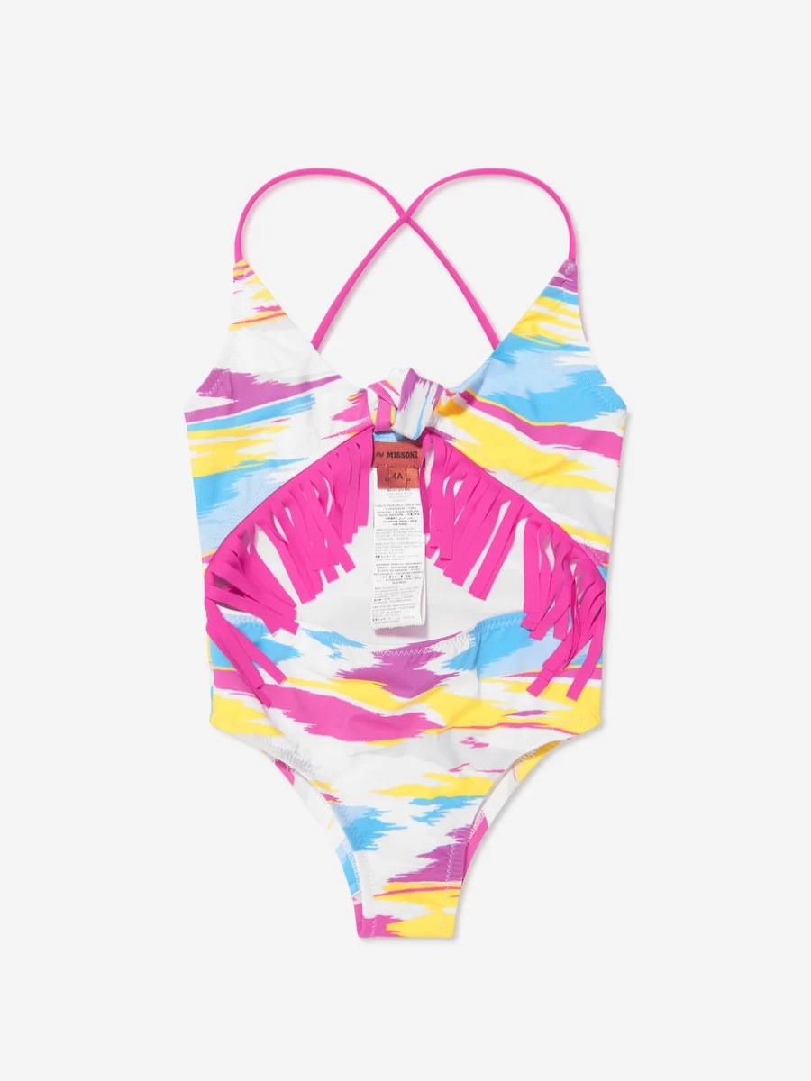Missoni Teen Girls Multicolor Cut Out Swimsuit