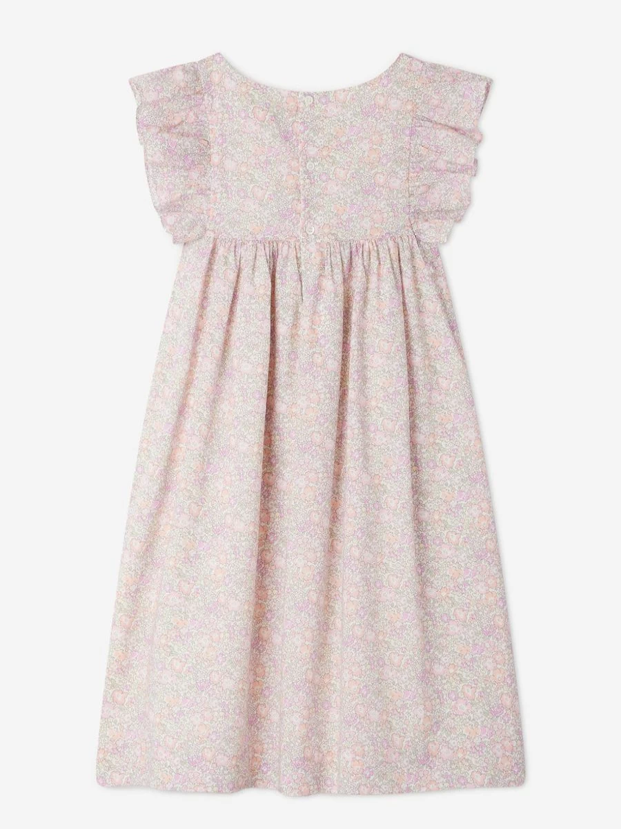 Bonpoint Teen Floral Fiorella Dress - Multicolored Elegant Girls Dress