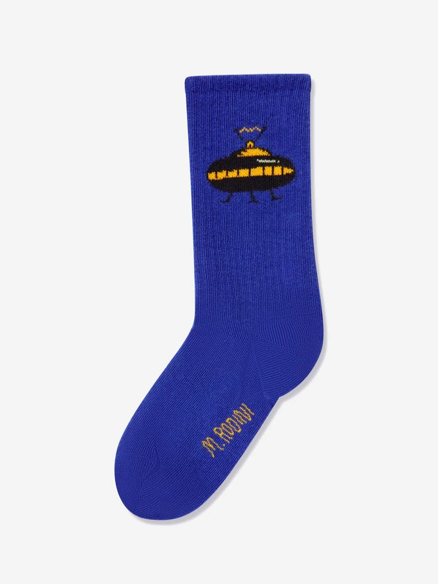 Mini Rodini Teen Organic Cotton 3 Pack Multicolored UFO Socks for Kids
