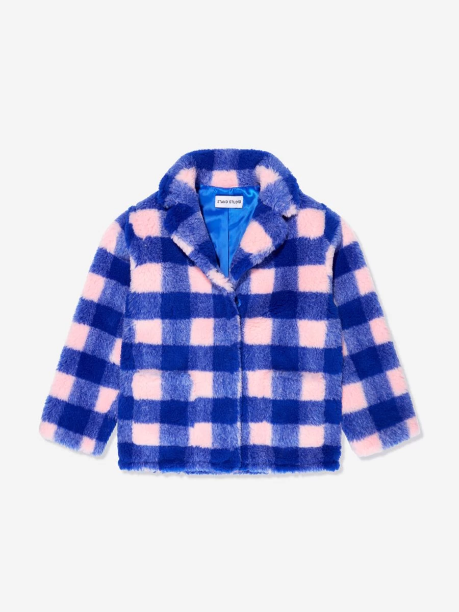Stand Studio Girls Faux Fur Marina Mini Jacket - Cozy Winter Outerwear for Kids